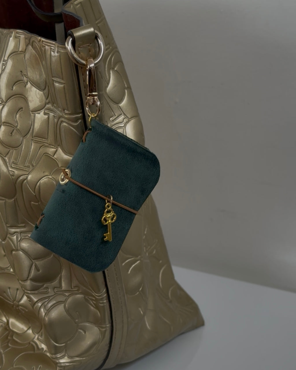 Mini Journal Leather Keychain