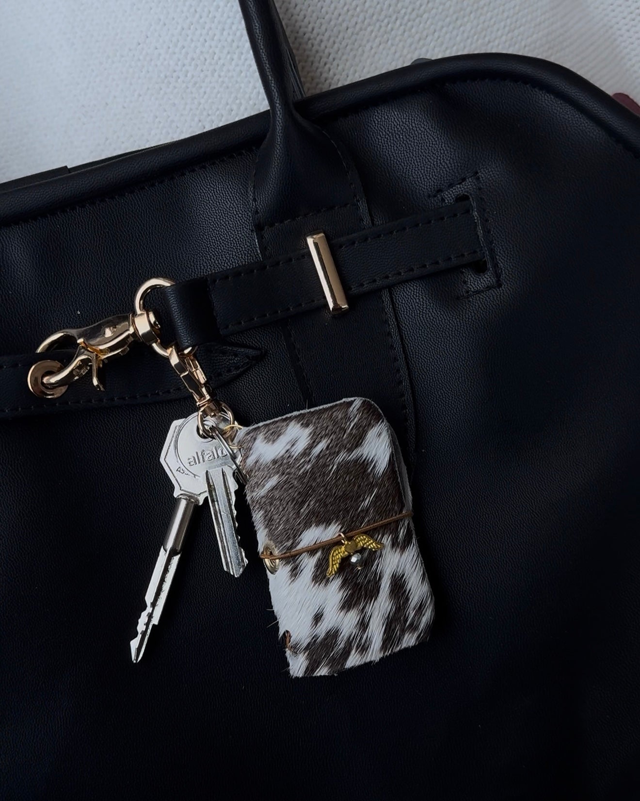 Mini Journal Leather Keychain