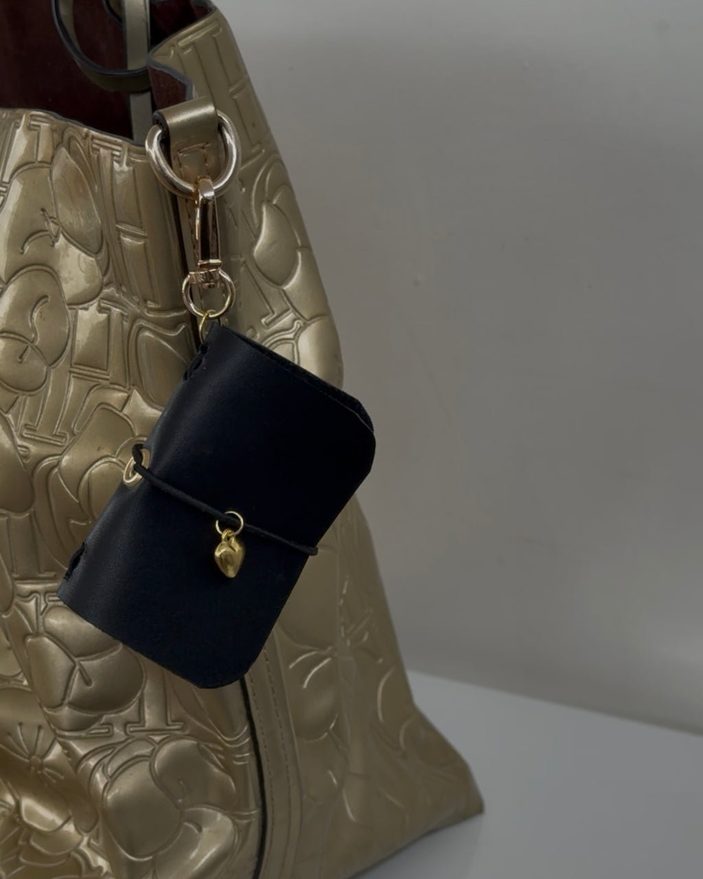 Mini Journal Leather Keychain