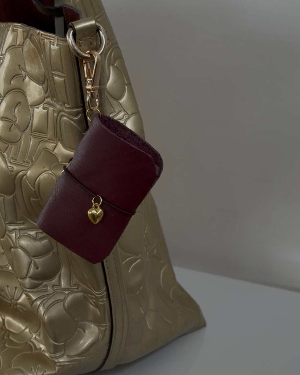 Mini Journal Leather Keychain