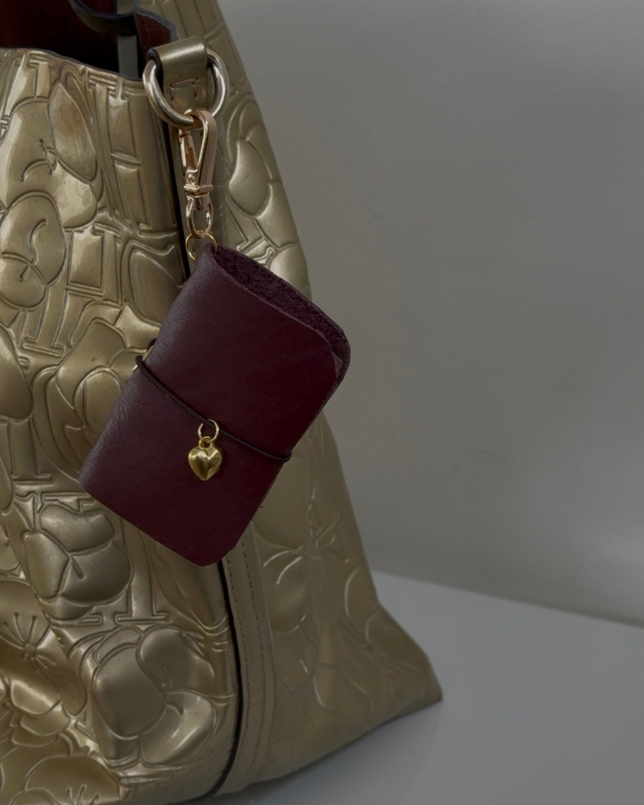 Mini Journal Leather Keychain