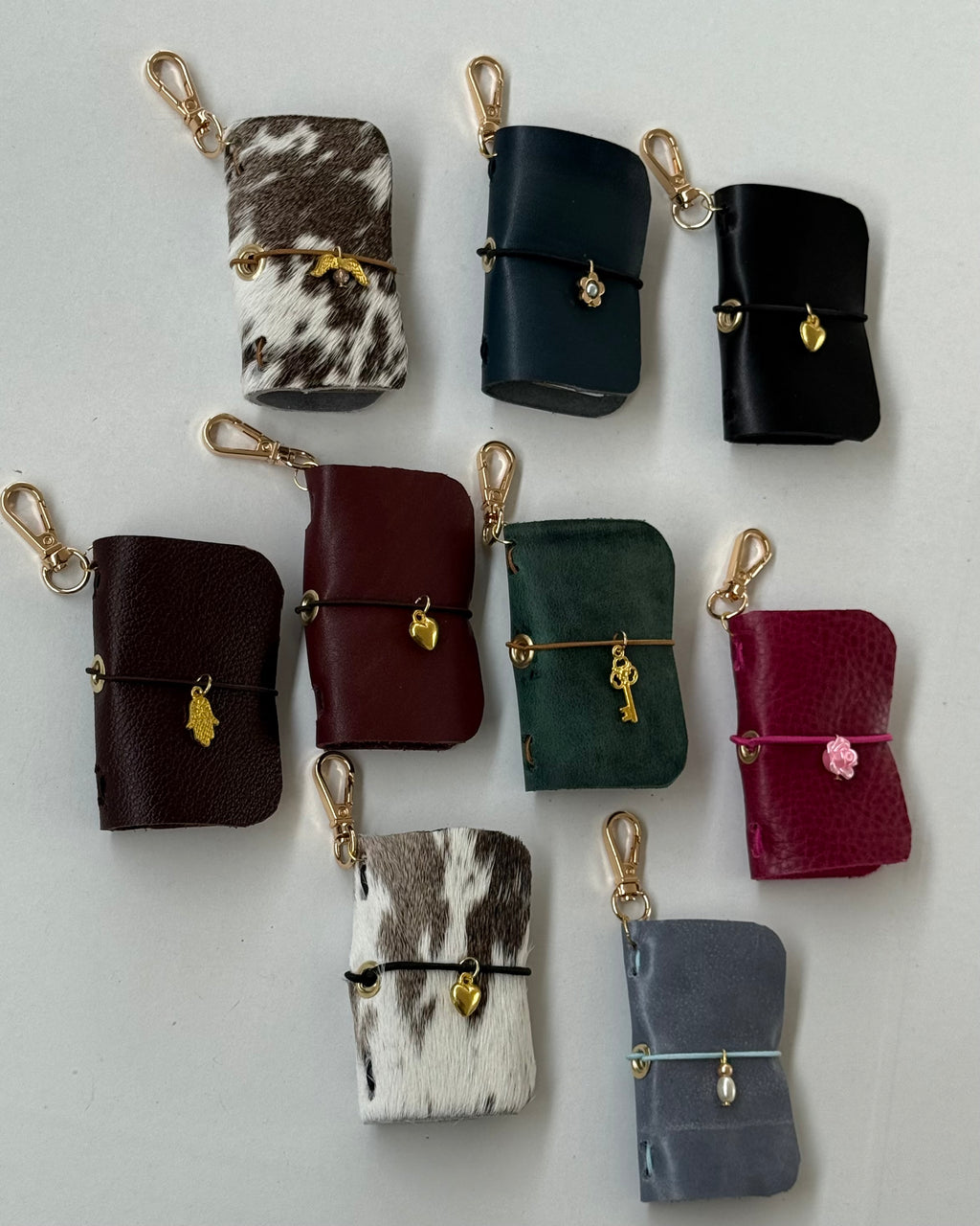 Mini Journal Leather Keychain